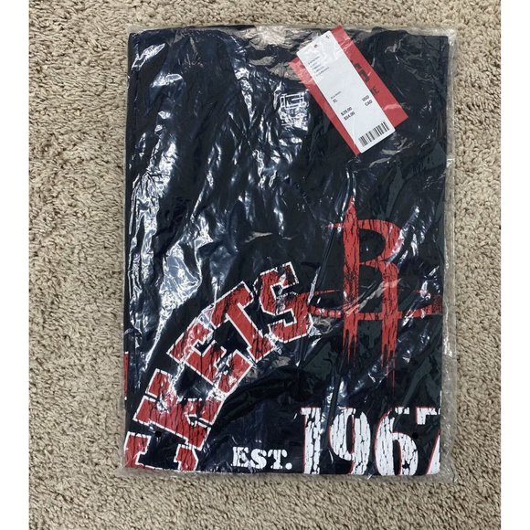 New Ultra Game NBA Houston Rockets Mens Size XL Black Cut Off Muscle T-Shirt NWT - Picture 6 of 7